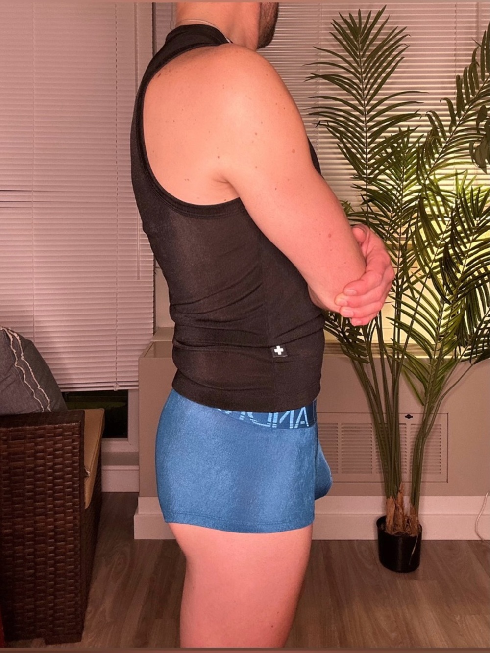 Andrew Christian | Sensual Rib Trunk w/ Almost Naked in Deep Teal (Small) - Picture 11 of 13